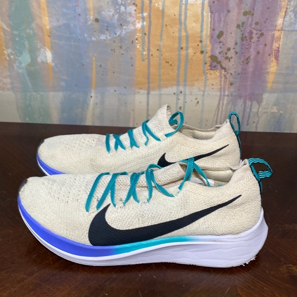 Nike Zoom Fly FlyKnit Light Cream running shoes women size 9 - Picture 3 of 7